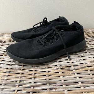 AllBirds Men's Black Merino Wool Casual Sneakers, size 11, see pics, GUC